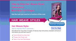 Desktop Screenshot of hairweavesstyles.com