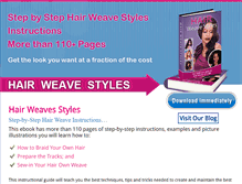 Tablet Screenshot of hairweavesstyles.com